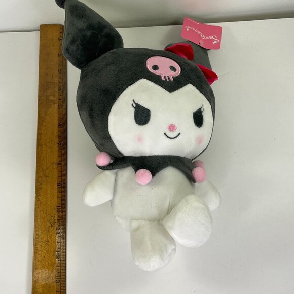 Kuromi Sanrio Plush Toy Stuffed Animal Bow 12" Soft Cinnamoroll Japan Bow Skull - Picture 12 of 12